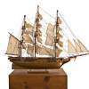 Model Ship Uss Constitution - Large Woodwork - By Louis Nanette, Hand Crafted Model Ships Woodwork Artist